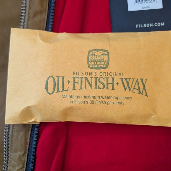 NWT Filson Ducks Unlimited Cover Cloth Mile Marker Coat Men's XS Dark Rugged Tan - Picture 6 of 6